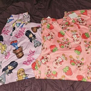 2 Pairs Pajama Pants Strawberry Shortcake & Bratz